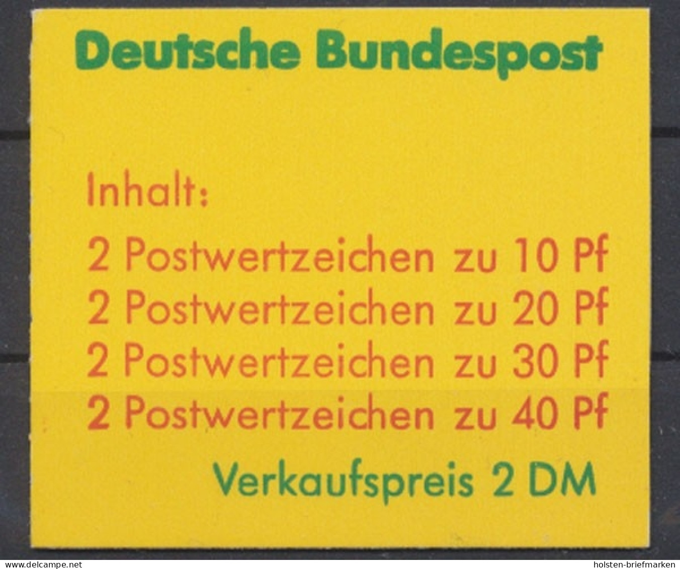 Deutschland (BRD),, MiNr. MH 20 B, Postfrisch - Autres & Non Classés