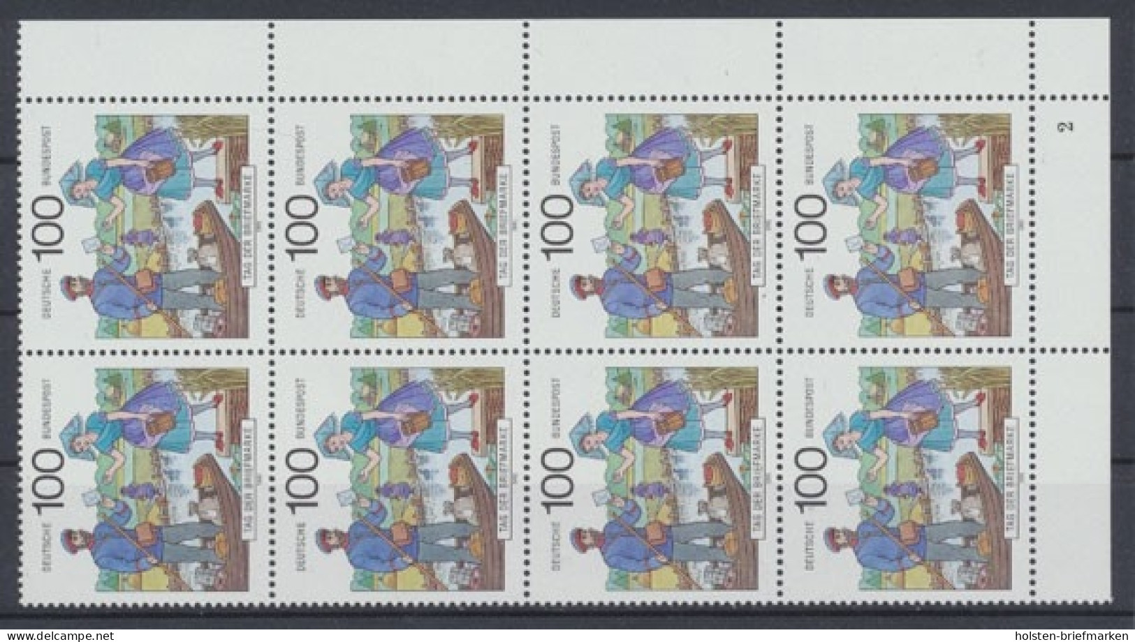 Deutschland (BRD), MiNr. 1570, 8er Block, Ecke Re. U., FN 2, Postfrisch - Nuevos