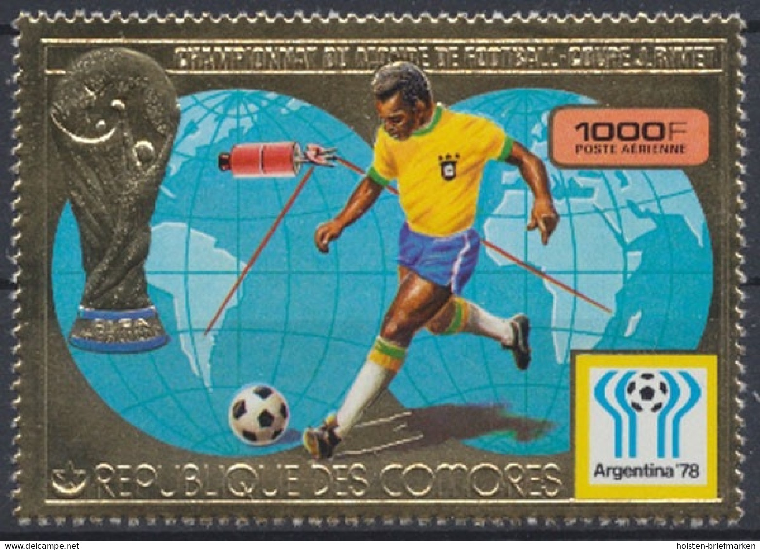 Komoren, Fußball, MiNr. 391 A, Postfrisch - Comores (1975-...)