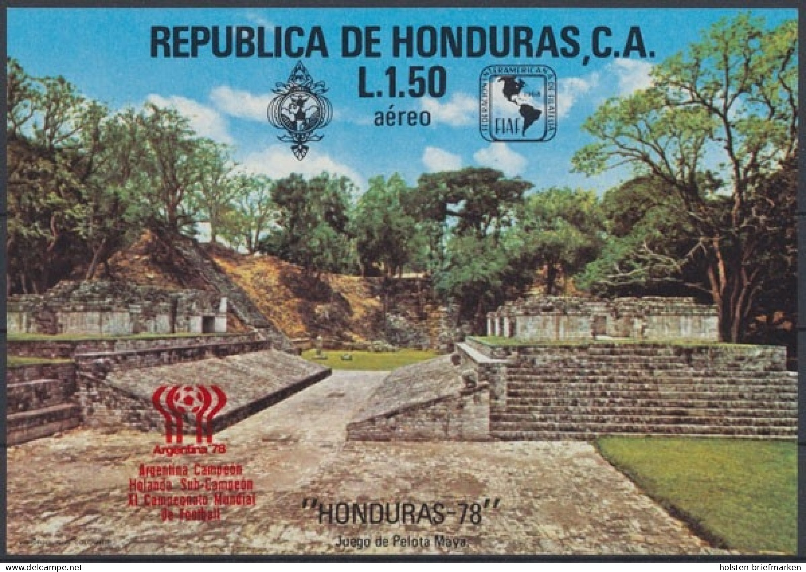 Honduras, Fußball, MiNr. Block 31, Postfrisch - Honduras