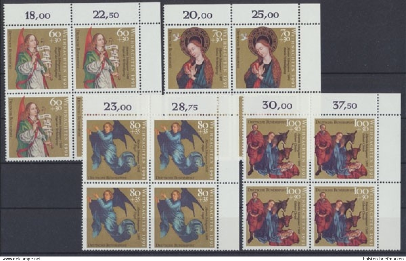 Deutschland (BRD), MiNr. 1578-1581, 4er Block, Ecke Re. Oben, Postfrisch - Nuevos