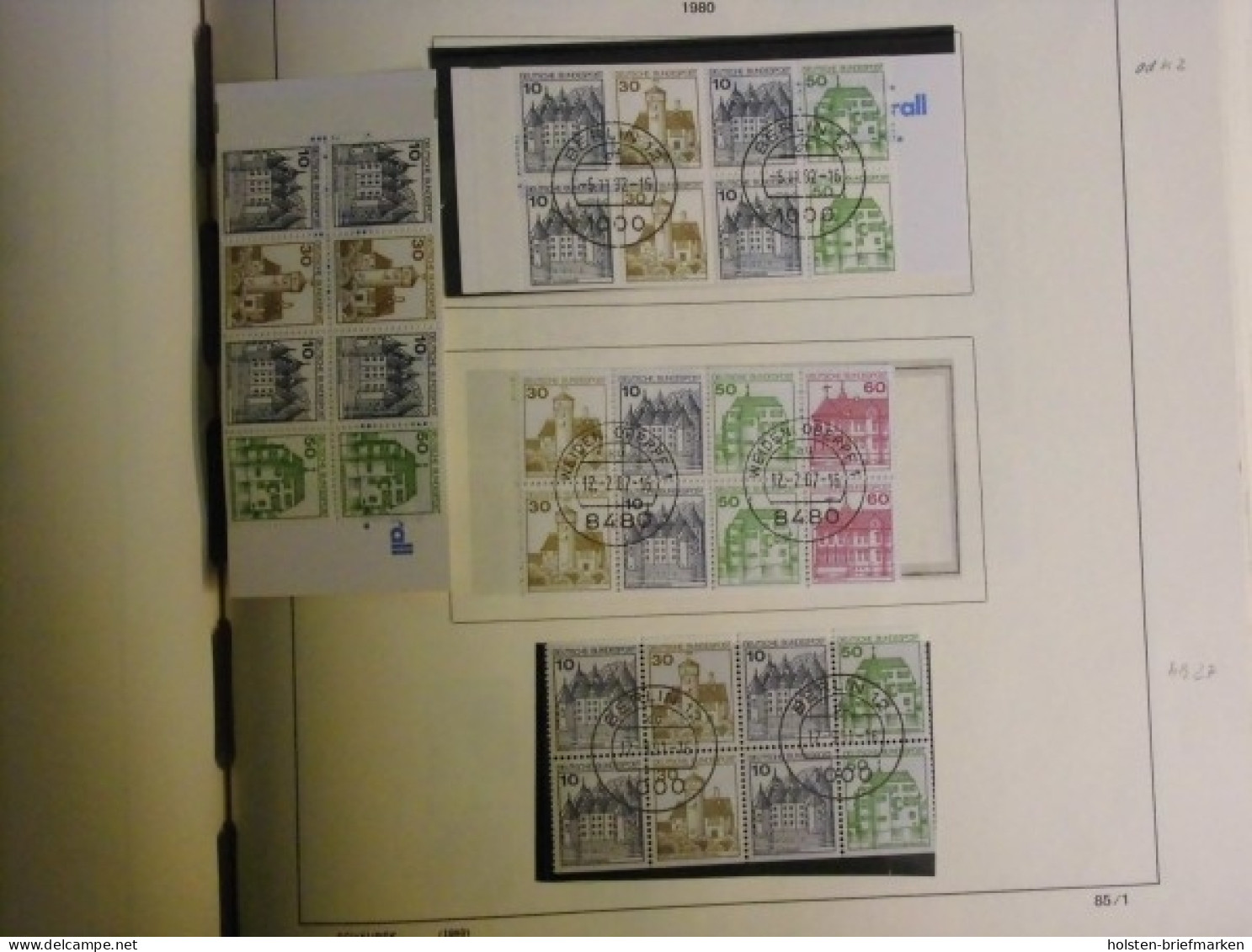 Deutschland 1970-1997, Gestempelte Und Teils Postfrische Sammlung - Collections
