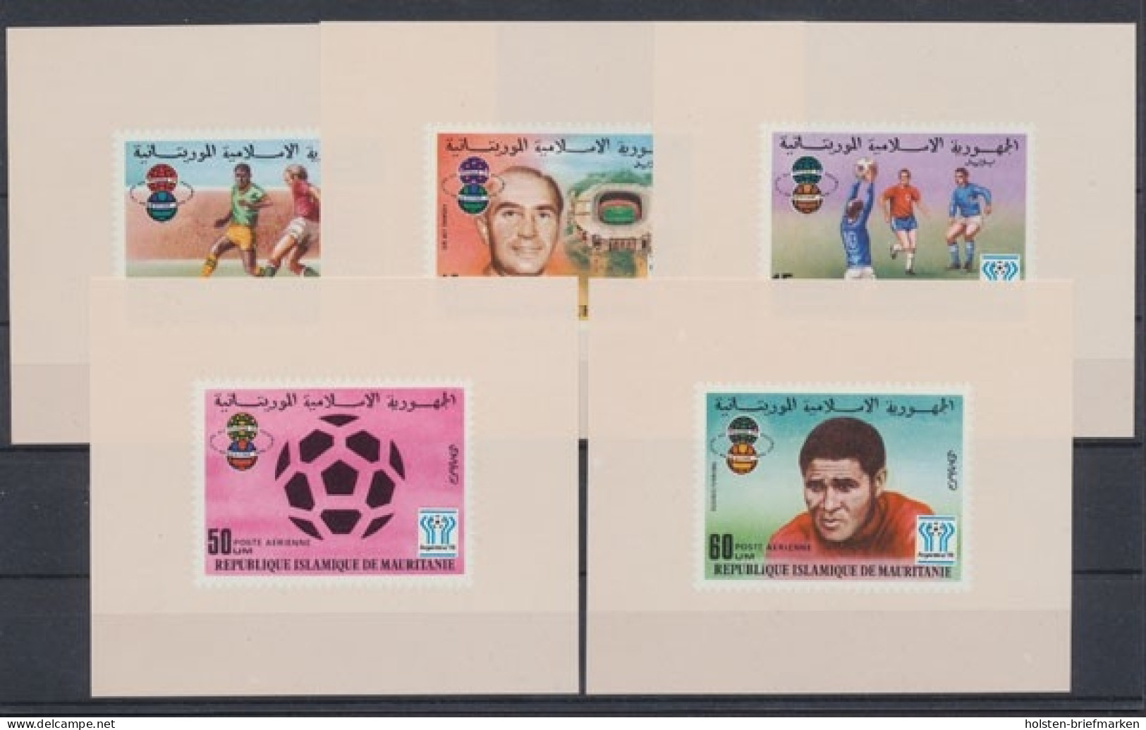 Mauretanien, MiNr. 584-588 B, 5 Blöcke, Postfrisch - Mauritanie (1960-...)