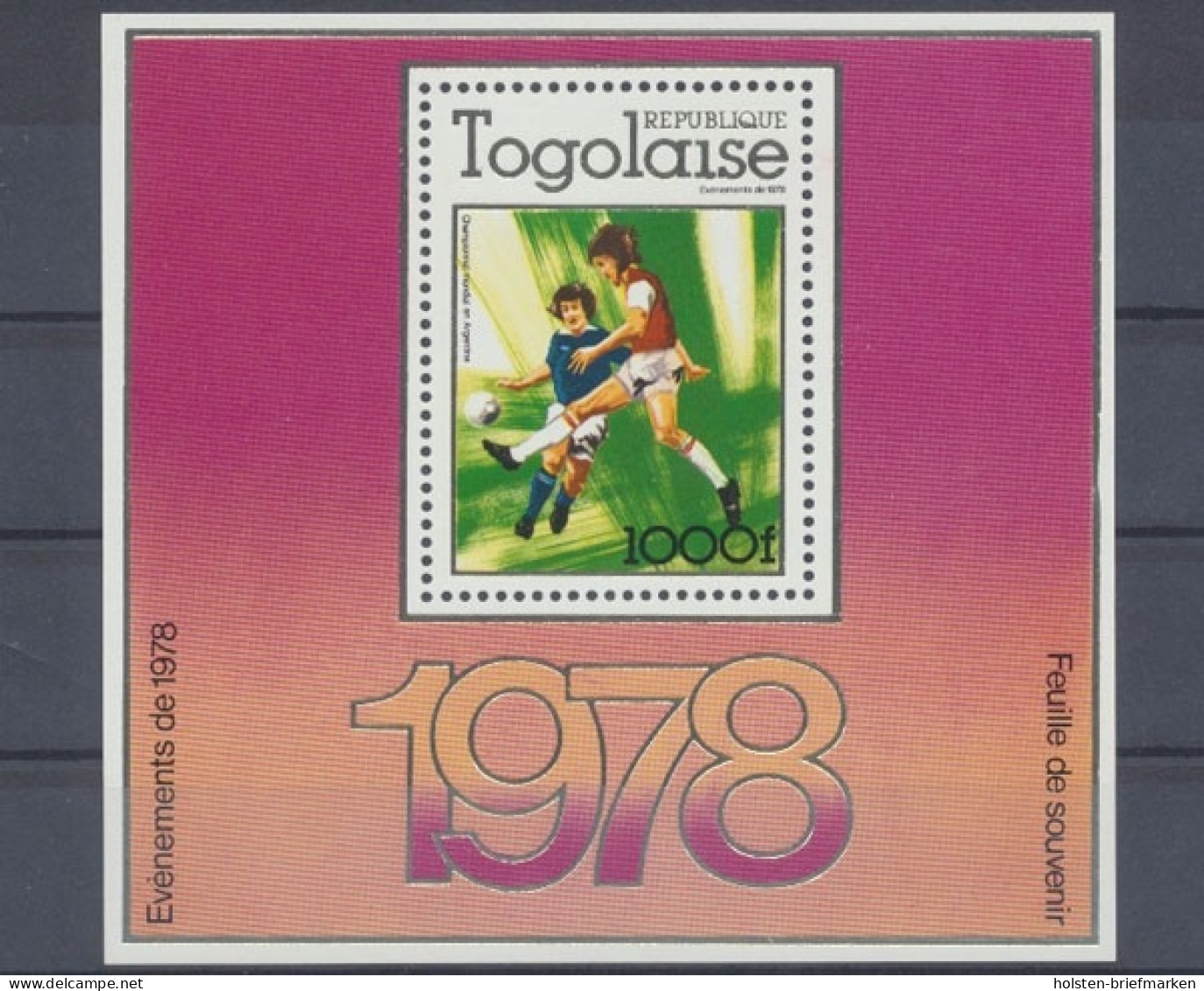 Togo, Fußball, MiNr. Bock 128 A, Postfrisch - Togo (1960-...)