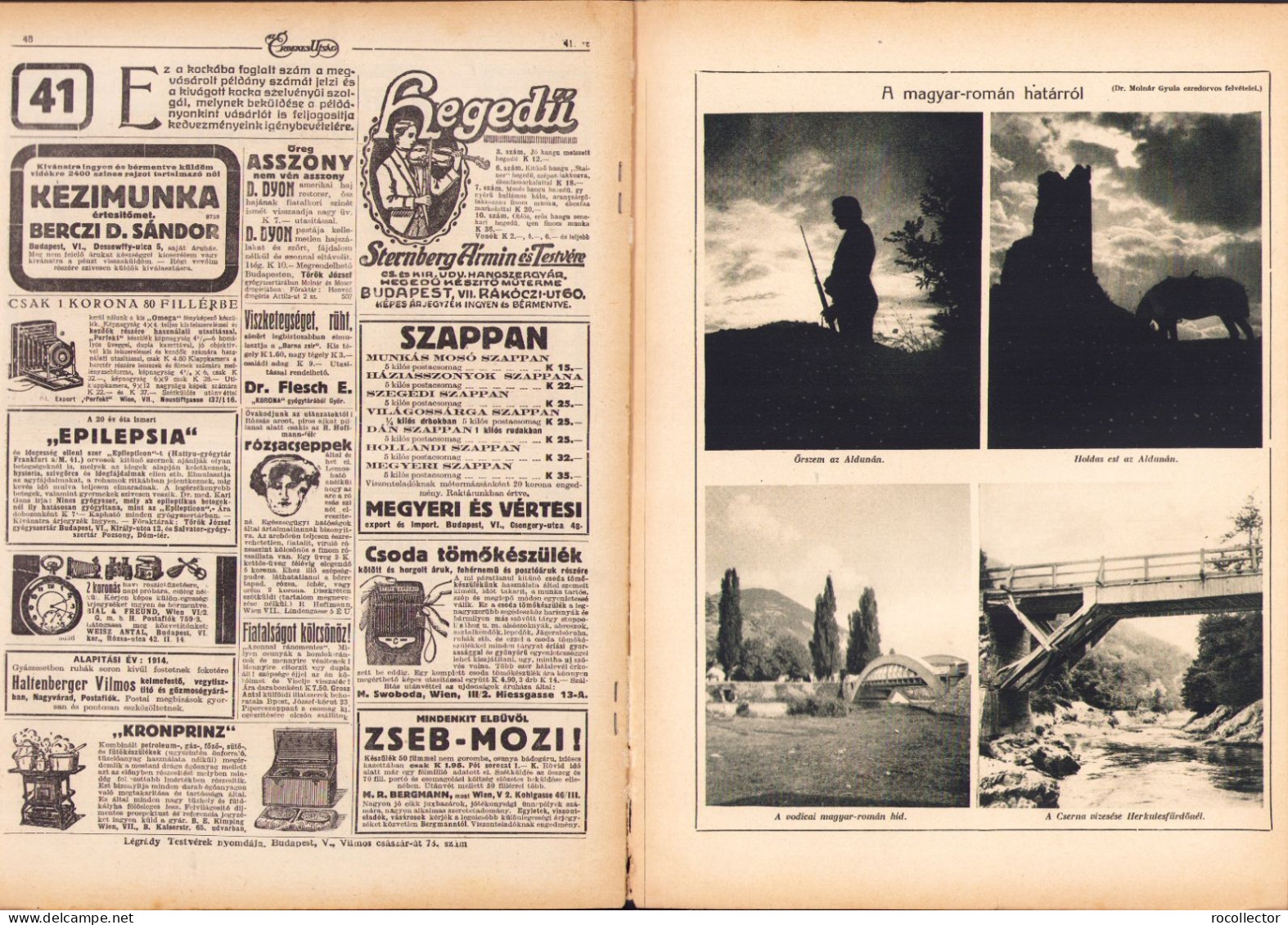 Az Érdekes Ujság 41/1916 Z482N - Geographie & Geschichte