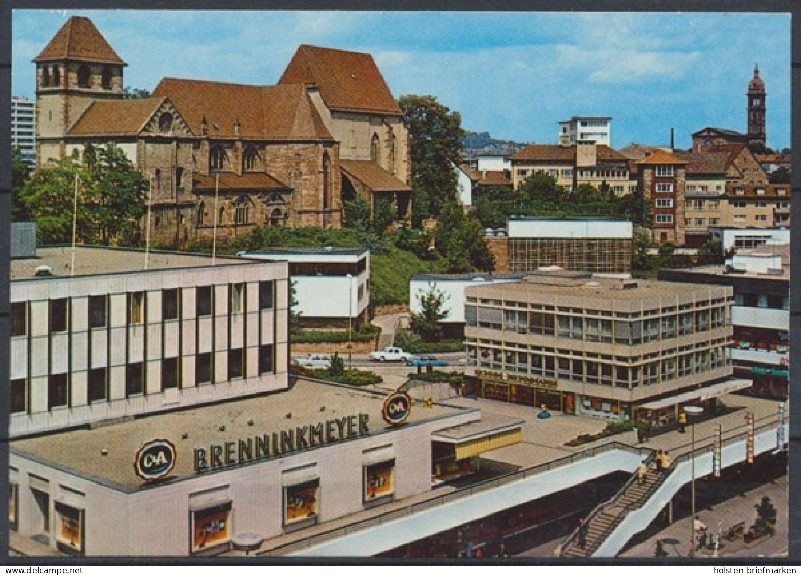 Pforzheim, Schloßbergzentrum Mit Schloßkirche St. Michael U. Blick Auf St. Franziskuskirche - Altri & Non Classificati