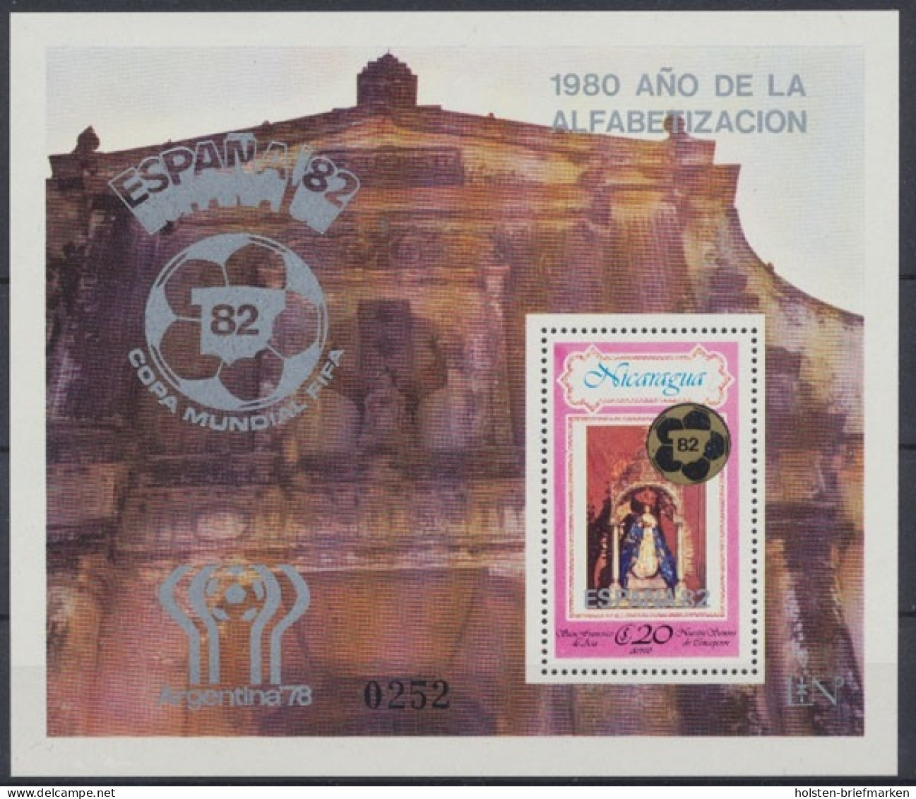 Nicaragua, Fußball, MiNr. Block 123, Postfrisch - Nicaragua