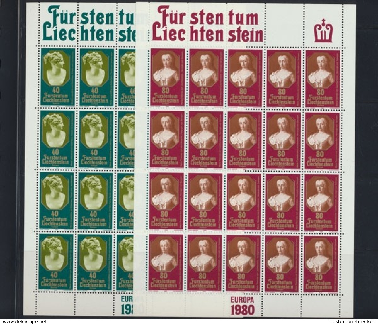 Liechtenstein, MiNr. 741-742, Bogen, Postfrisch - Otros & Sin Clasificación