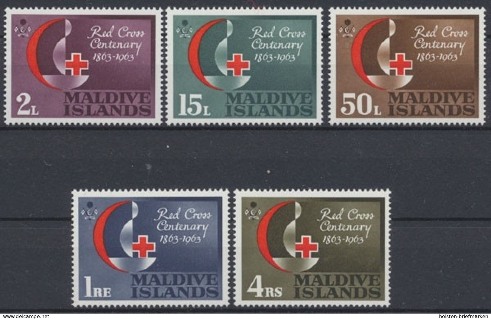 Malediven, MiNr. 124-128, Postfrisch - Maldives (1965-...)