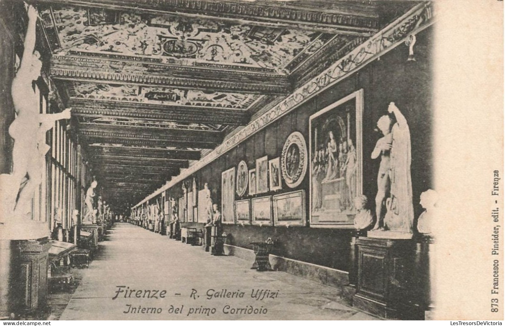 ITALIE - Firenze - Galleria Uffizi - Interno Del Primo Corridoio - Carte Postale Ancienne - Firenze (Florence)