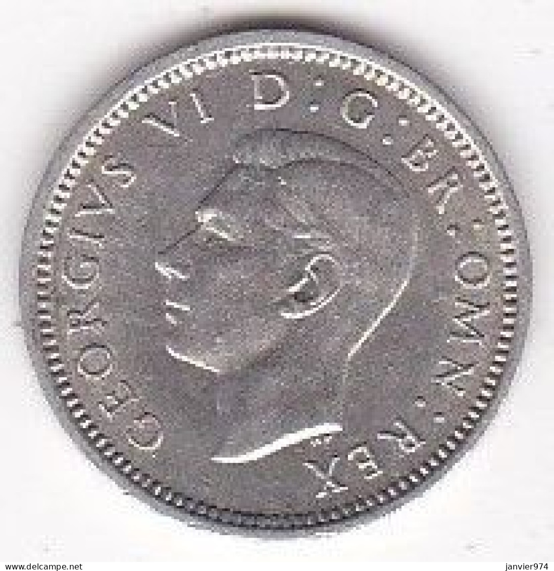 Grande Bretagne. 3 Pence 1941 . George VI, En Argent , KM# 848 , Superbe - F. 3 Pence