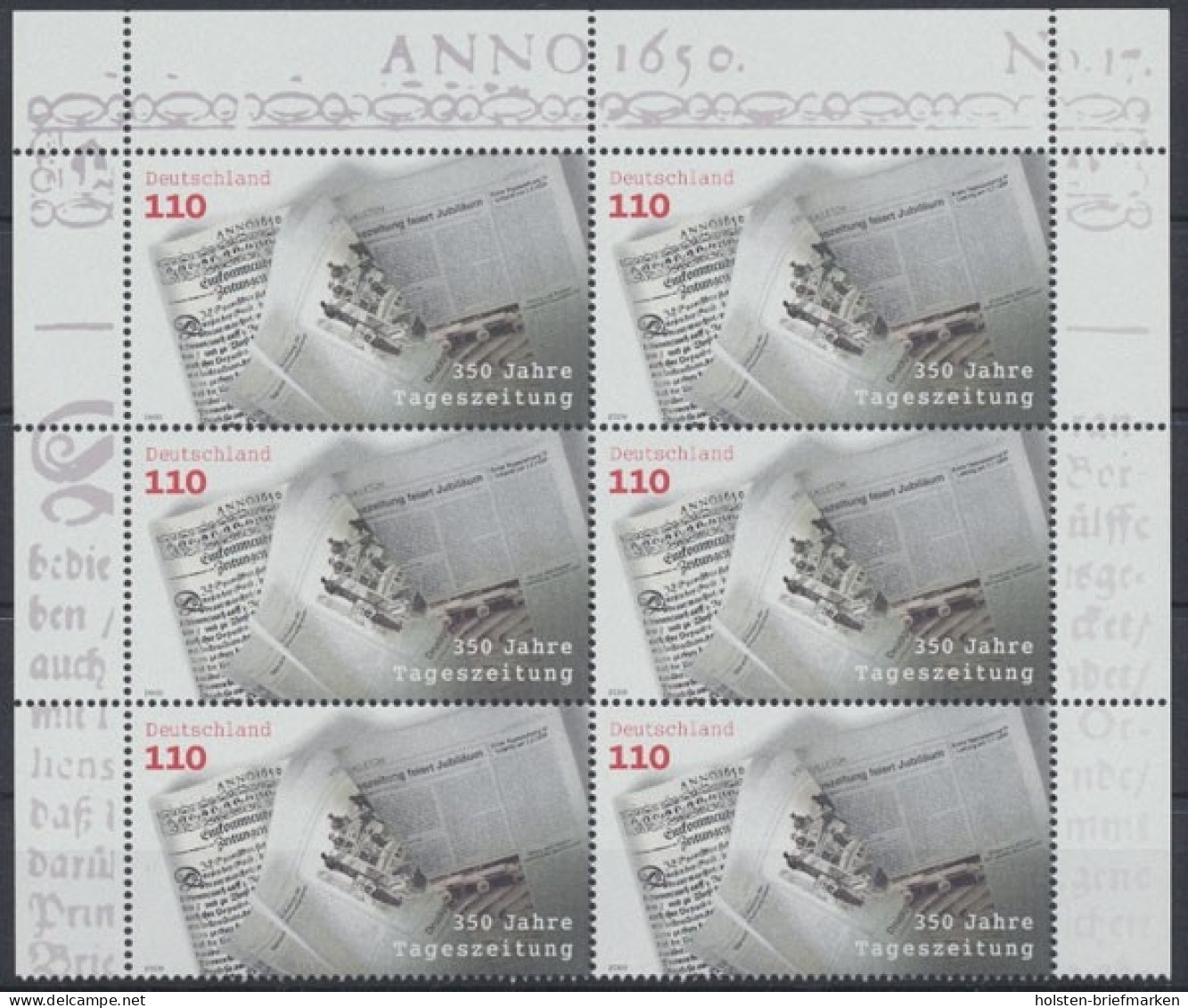Deutschland (BRD), Michel Nr. 2123 (6), Postfrisch / MNH - Unused Stamps