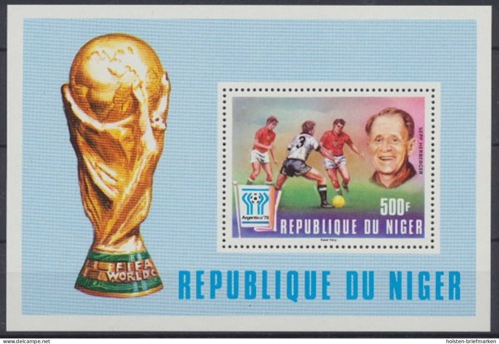 Niger, Fußball, MiNr. Block 18, Postfrisch - Níger (1960-...)