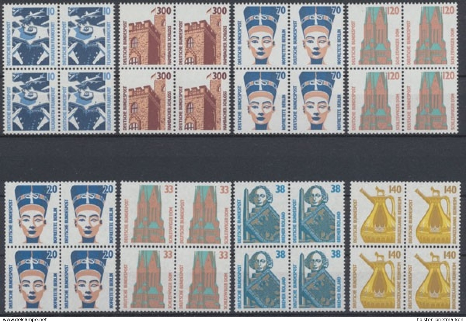 Deutschland (BRD), Michel Nr. 1347-1348, 1374-1375 Und 1398-1401 VB, Postfrisch / MNH - Unused Stamps