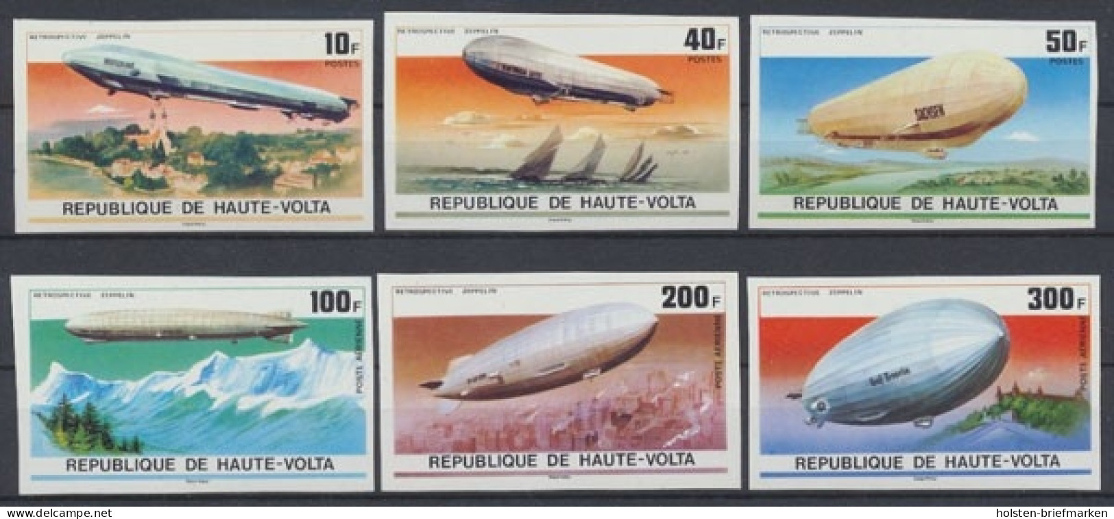 Obervolta, Michel Nr. 625-630 B, Postfrisch / MNH - Burkina Faso (1984-...)