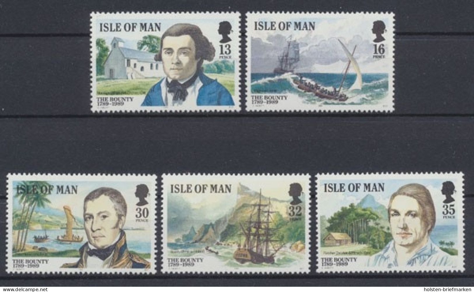 Insel Man, Schiffe, MiNr. 397-401, Postfrisch - Isla De Man