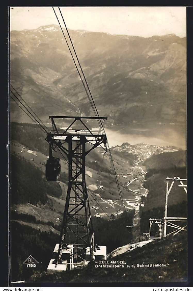 AK Zell Am See, Drahtseilbahn A. D. Schmittenhöhe  - Funicular Railway