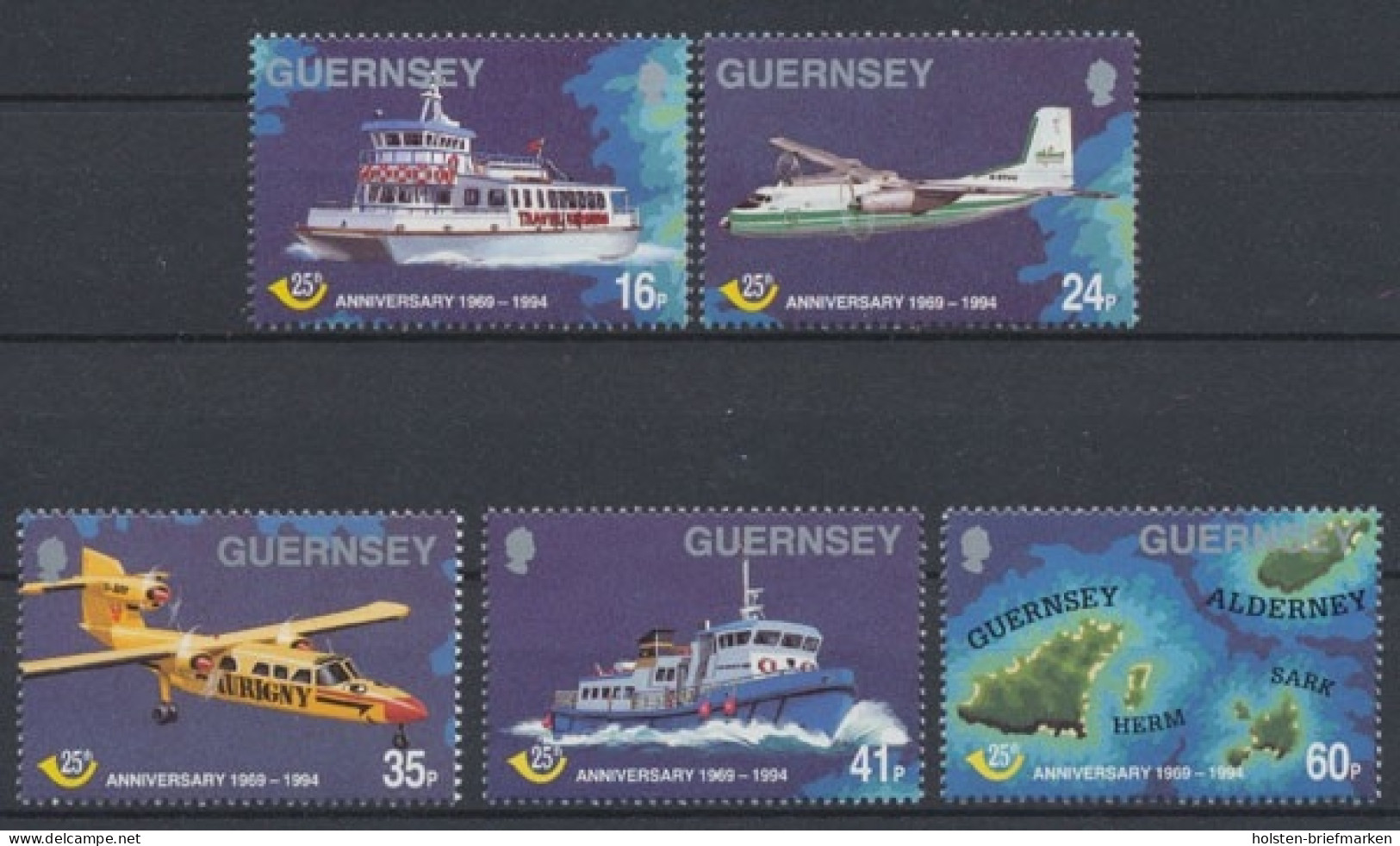 Guernsey, MiNr. 645-649, Postfrisch - Guernesey