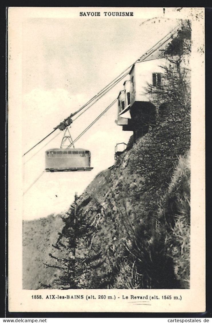 AK Aix-les-Bains, Le Revard, Seilbahn  - Funicular Railway