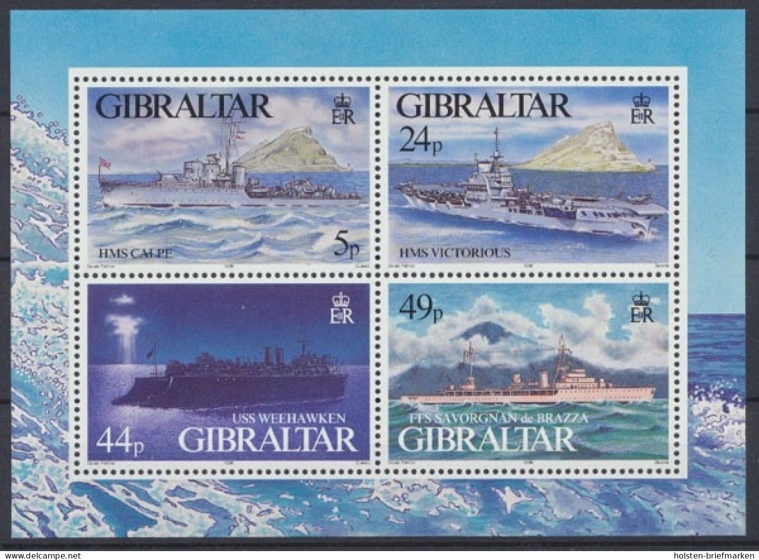 Gibraltar, Schiffe, MiNr. Block 22, Postfrisch - Gibraltar