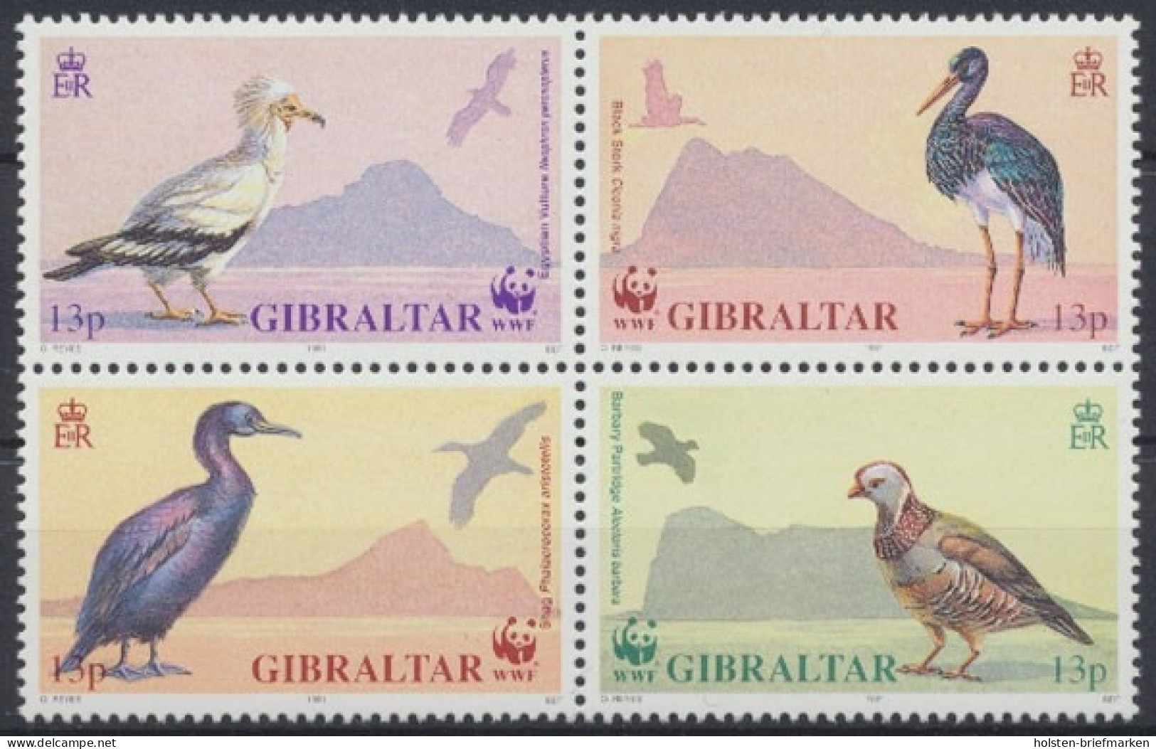 Gibraltar, MiNr. 619-622 Viererblock, Postfrisch - Gibraltar