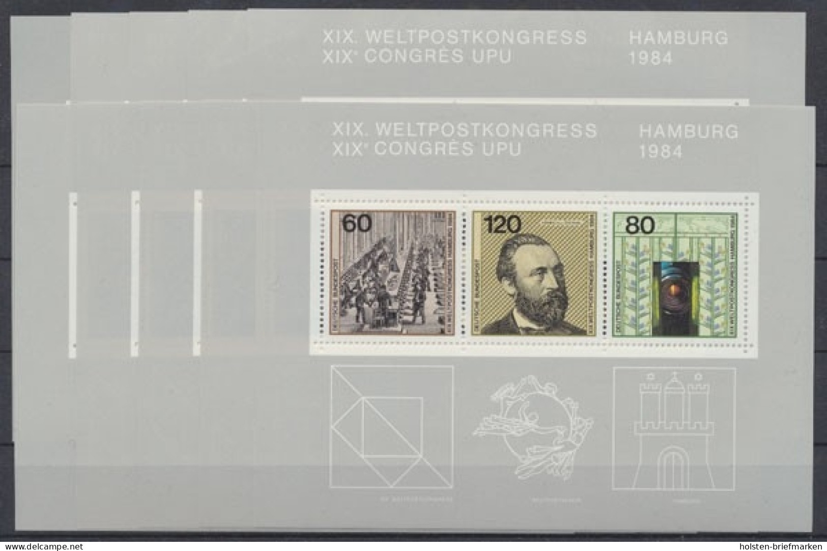 Deutschland (BRD), MiNr. Block 19, 10 Blöcke, Postfrisch - Unused Stamps