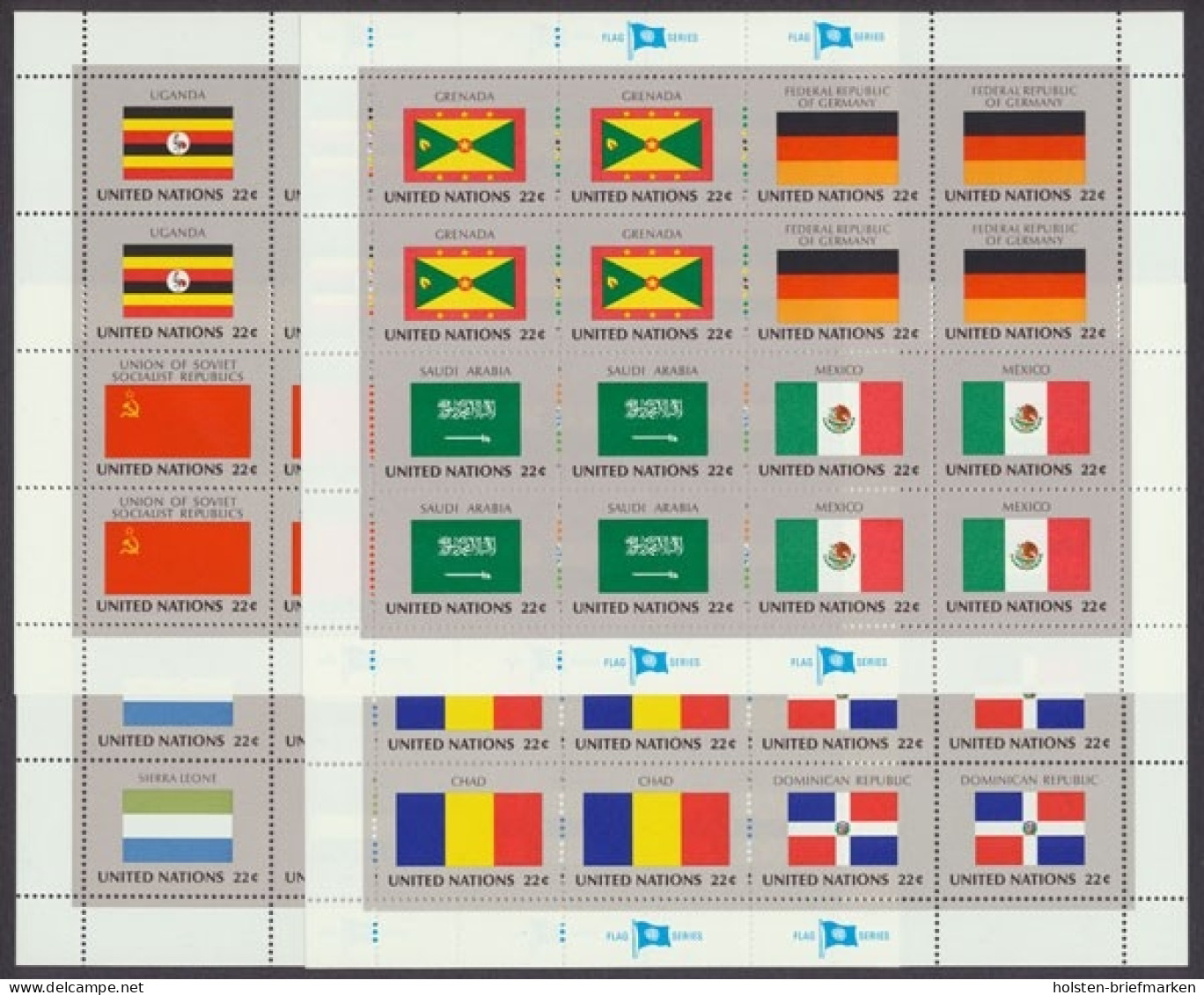 UNO New York, MiNr. 472-487 Kleinbogen, Postfrisch - Other & Unclassified