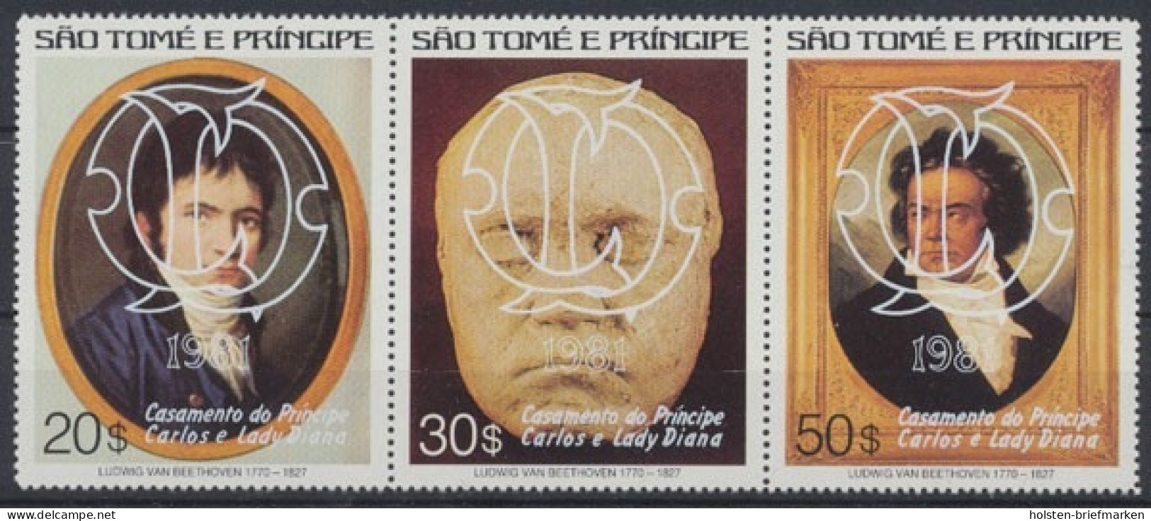 Sao Tome + Principe, Michel Nr. 700-702 A ZD, Postfrisch/MNH - São Tomé Und Príncipe