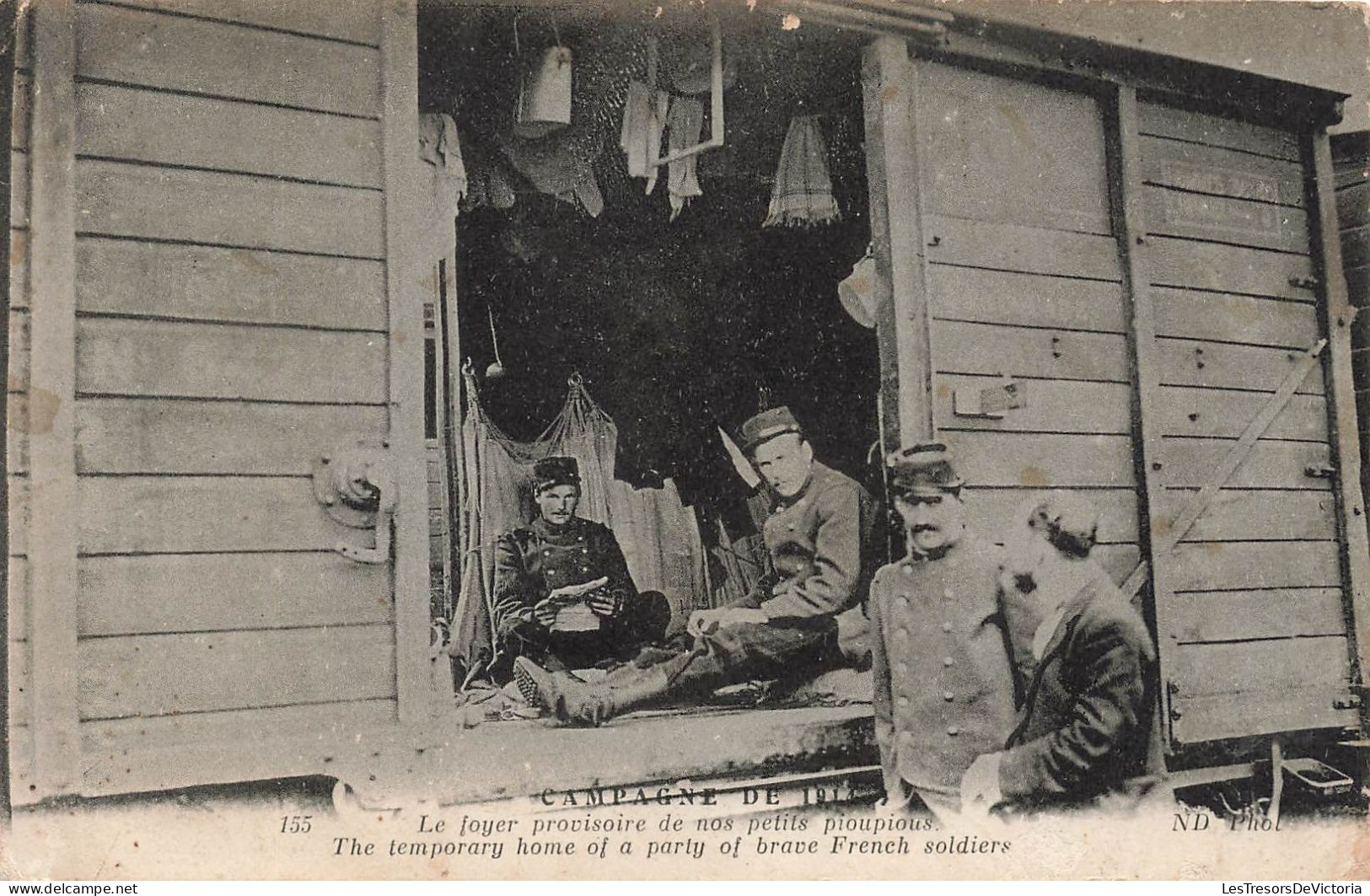 MILITARIA - Campagne 1914 - Le Foyer Provisoire De Nos Petites Pioupious - Animé - Carte Postale Ancienne - Weltkrieg 1914-18