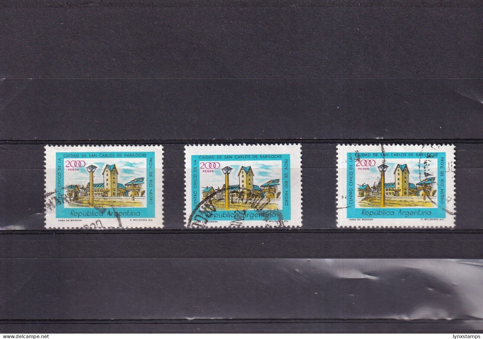 ER03 Argentina 1980 Civil Center, Bariloche Used Stamp - Oblitérés