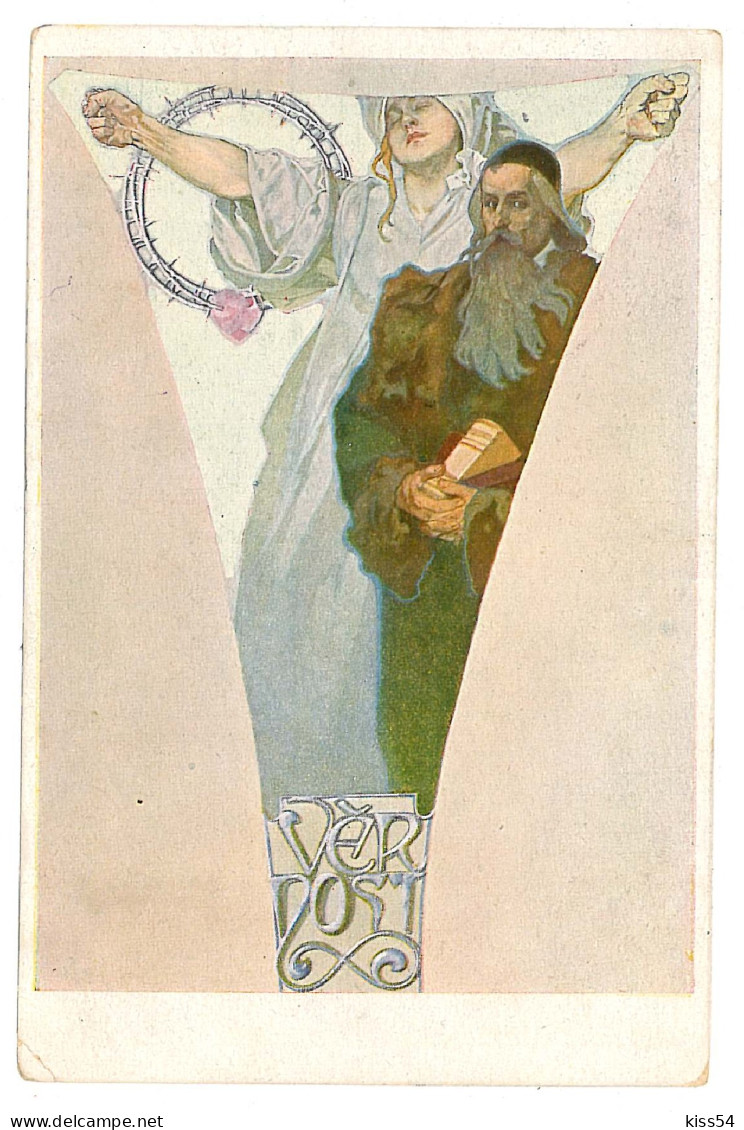 AM 2 - 9555 Alphonse Mucha - Old Postcard - Used - 1920 - Mucha, Alphonse