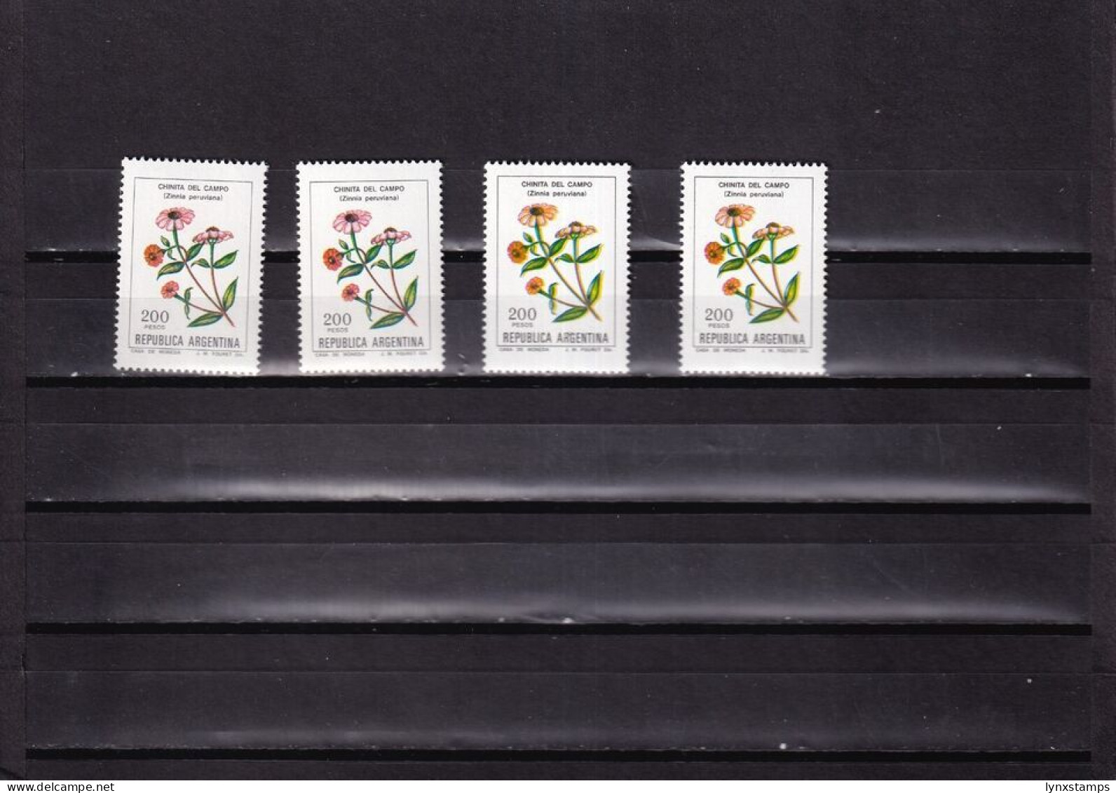 ER03 Argentina 1980's Flowers MNH/used Stamps - Usati