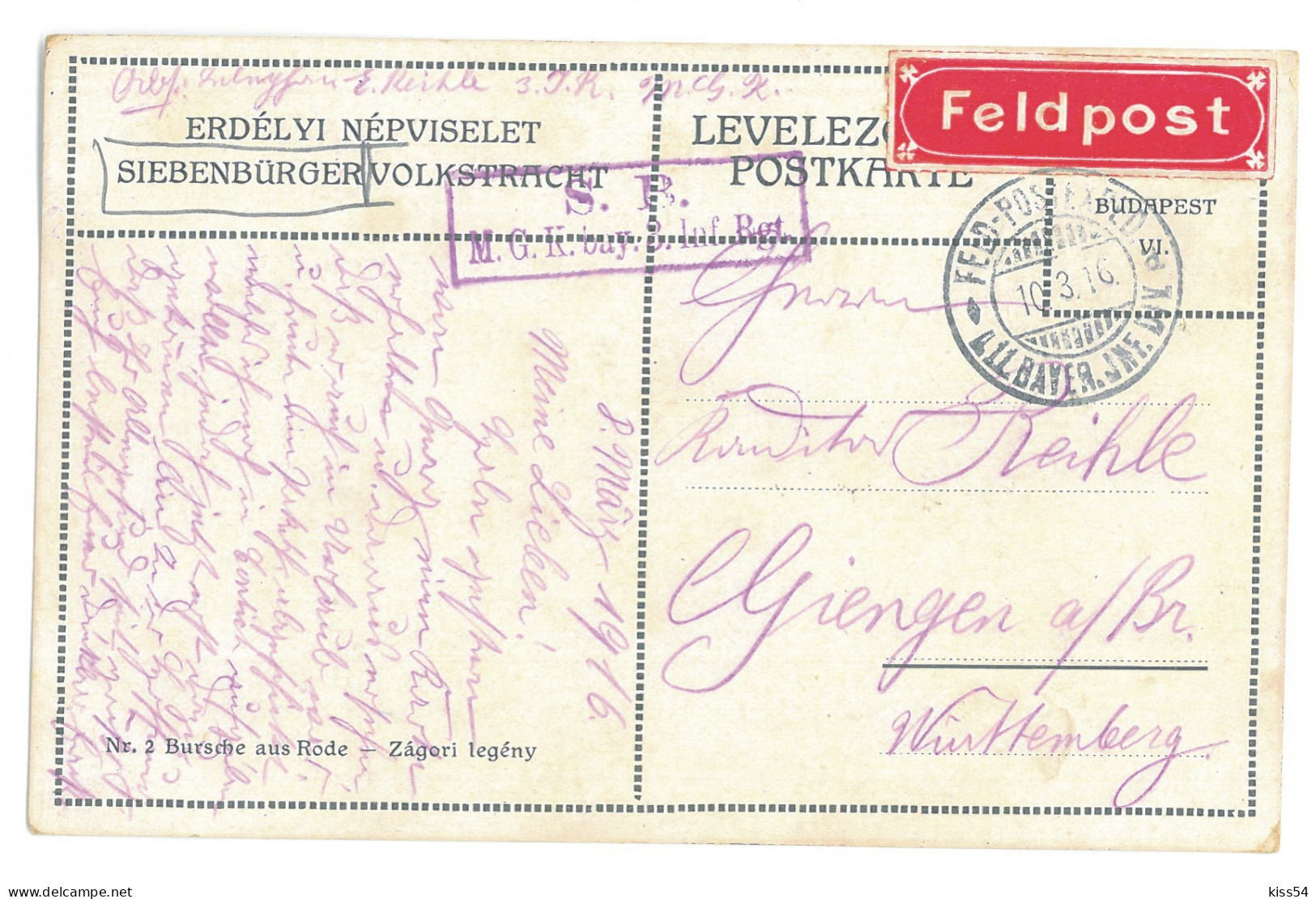 RO 35 - 18718 Ardeal ETHNIC FAMILY, Romania - Old Postcard, CENSOR - Used - 1916 - Romania