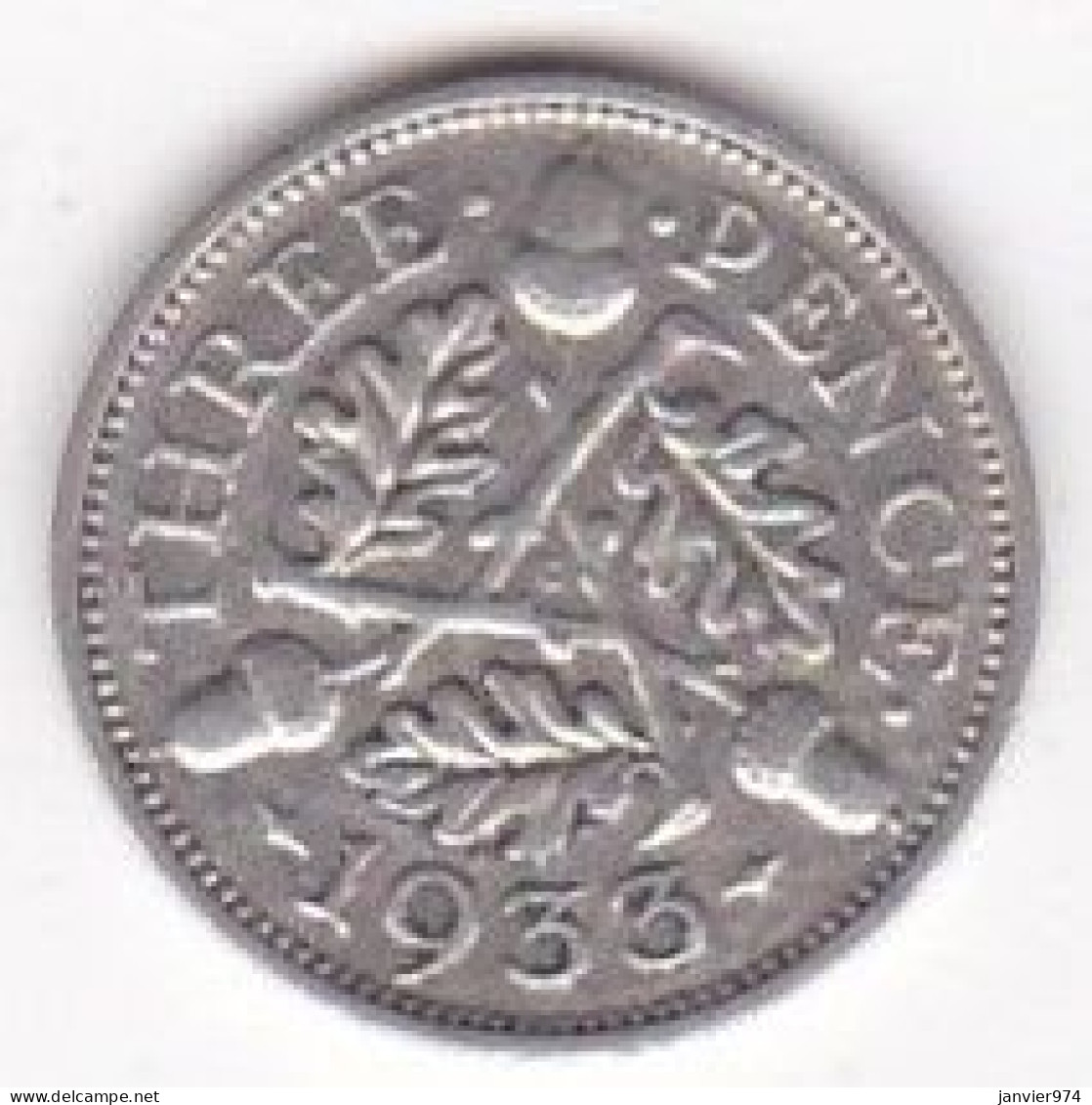 Grande Bretagne. 3 Pence 1933 . George V, En Argent , KM# 831, Superbe - F. 3 Pence