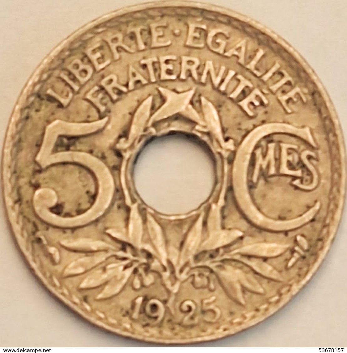 France - 5 Centimes 1925, KM# 875 (#3972) - 5 Centimes