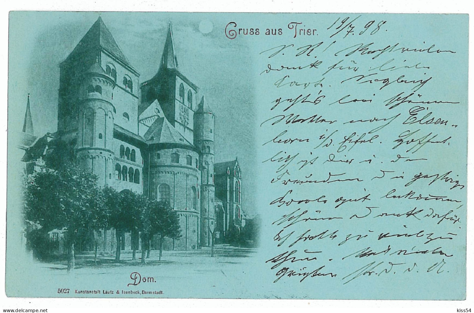 GER 08 - 5766 TRIER, Dom, Litho, Germany - Old Postcard - Used - 1898 - Trier