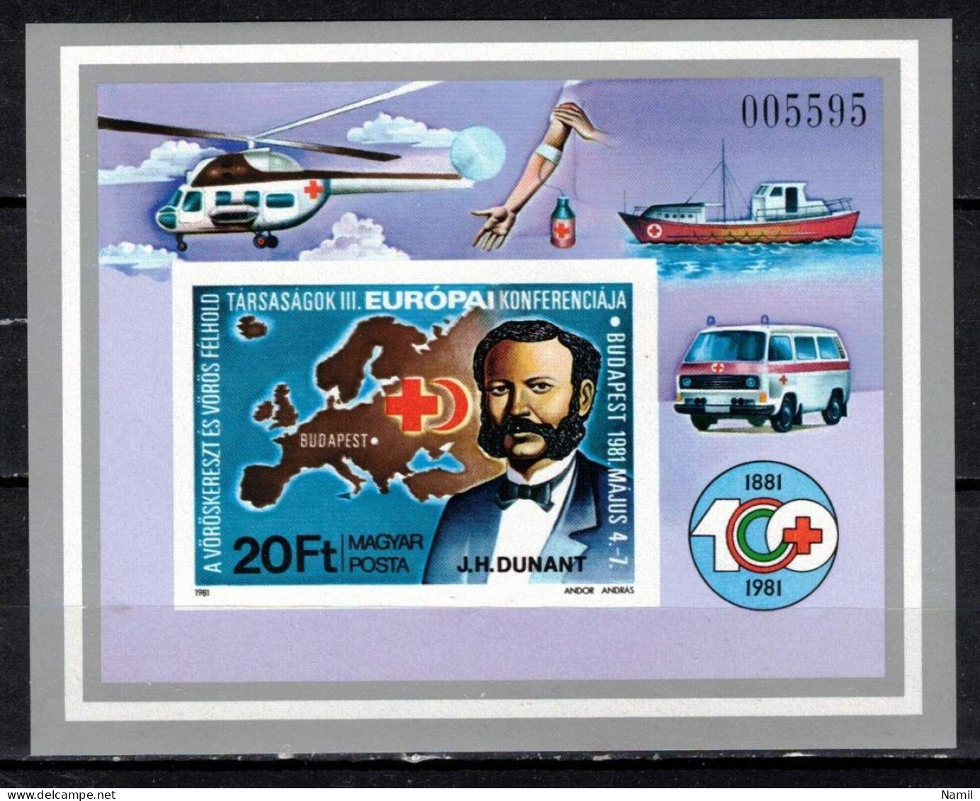 ** Hongrie 1981 Mi 3494 - Bl.149 B (Yv BF 153 ND ), (MNH)** - Ongebruikt