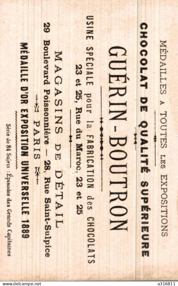 Chromo Chocolat GUERIN BOUTRON Vendome 1654-1712 A Villaviciosa - Guérin-Boutron