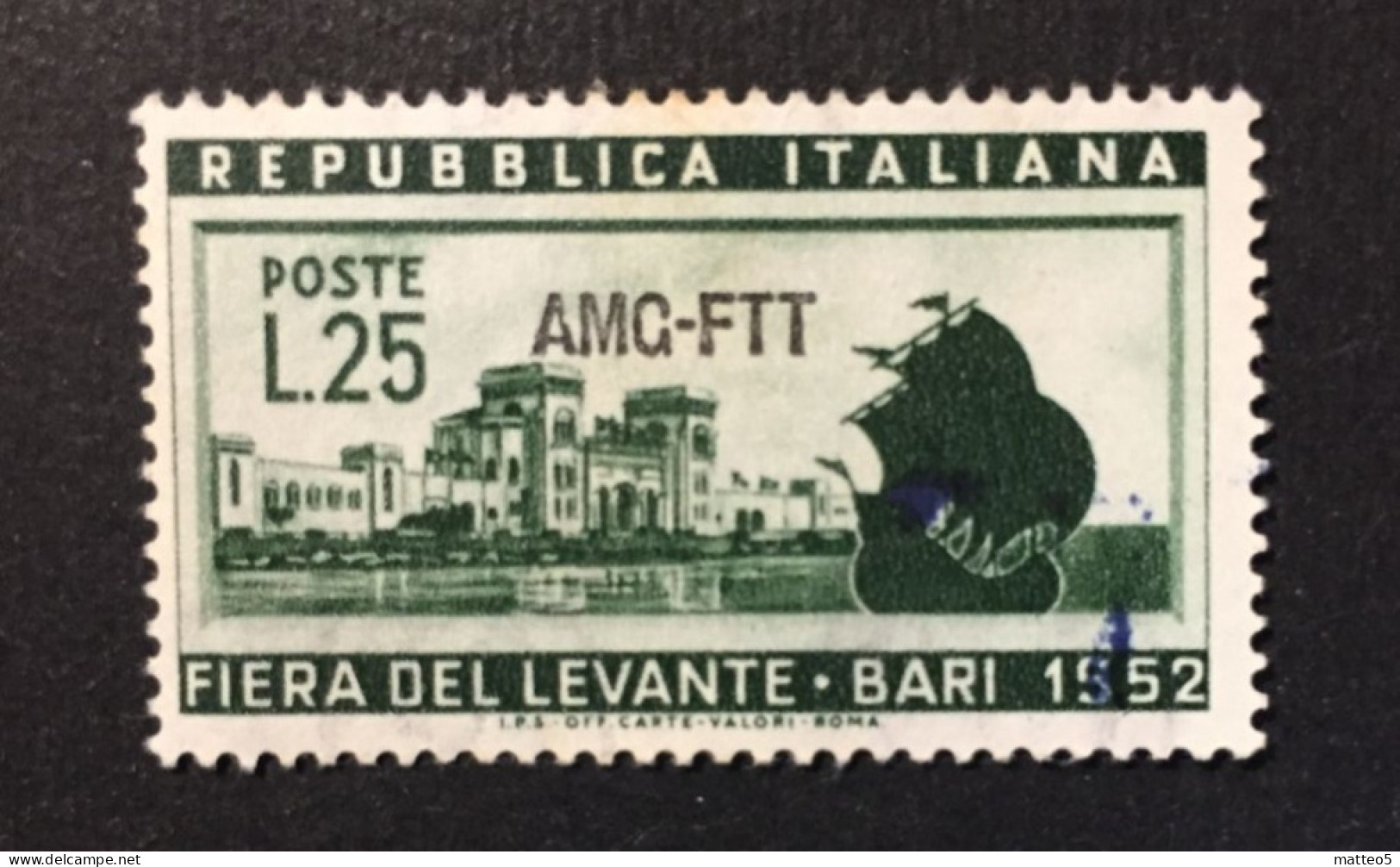 1952 - Italia Trieste AMG-FTT - Fiera Del Levante Bari  - A1 - Neufs