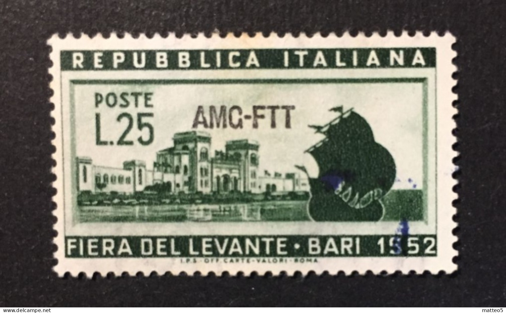 1952 - Italia Trieste AMG-FTT - Fiera Del Levante Bari  - A1 - Ongebruikt