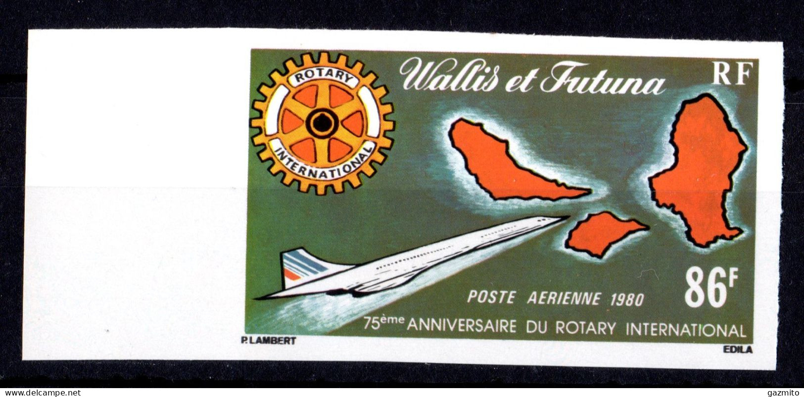 Wallis Futuna 1979, Rotary, Concorde, 1val IMPERFORATED - Rotary, Lions Club