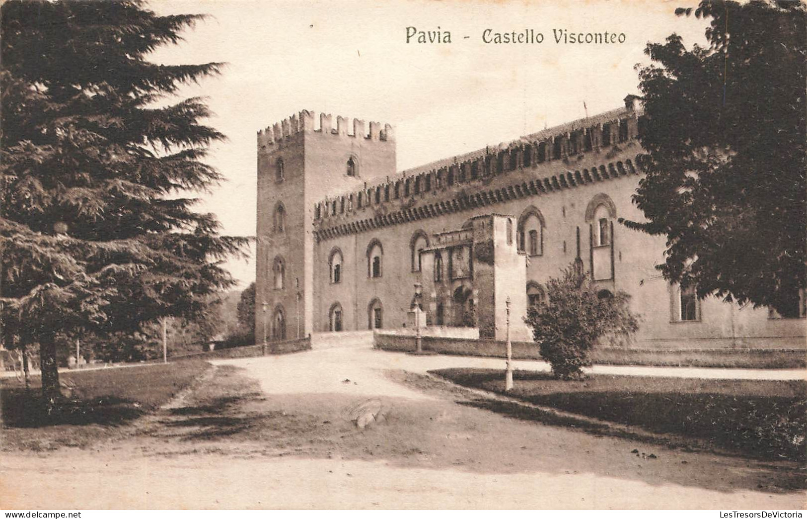 ITALIE - Pavia - Castello Visconteo - Carte Postale Ancienne - Pavia