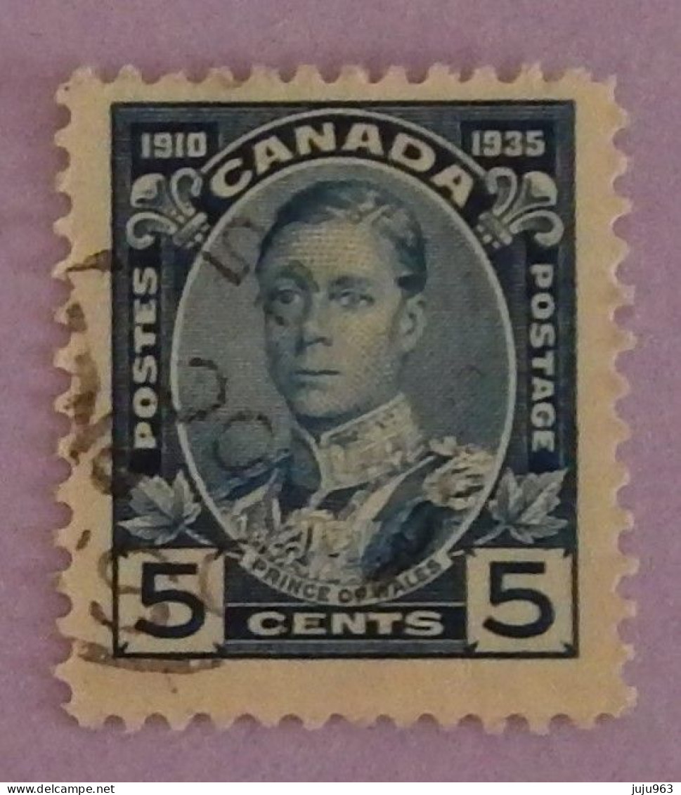 CANADA YT 176 OBLITERE " PRINCE DE GALLES" ANNÉE 1935 - Oblitérés