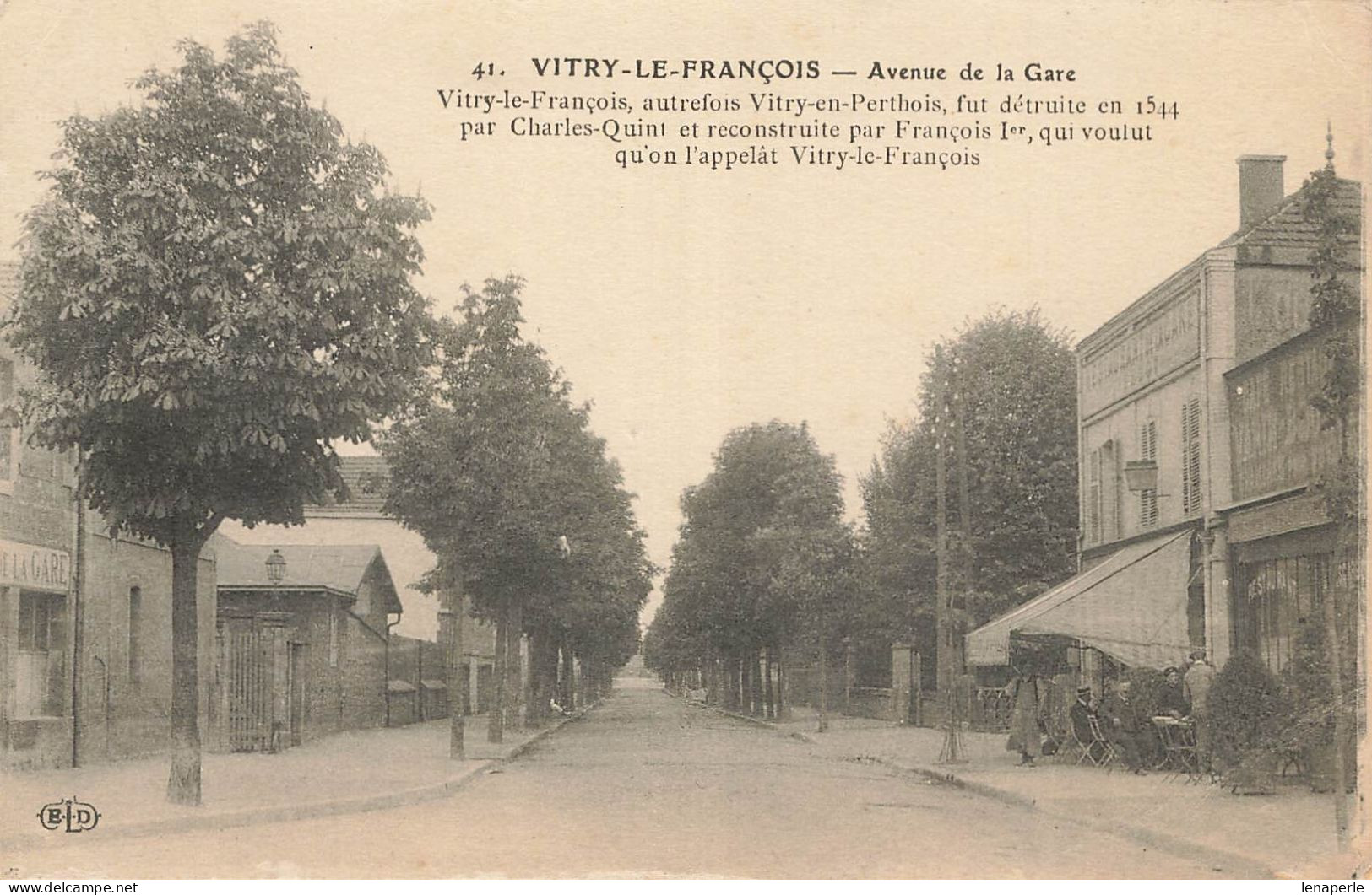 D4481 Vitry Le François Avenue De La Gare - Vitry-le-François