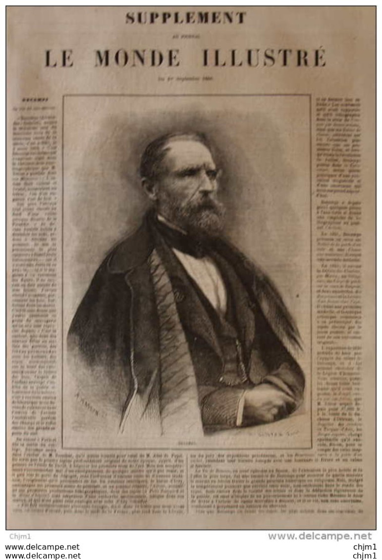 Alexandre-Gabriel Decamps - Page Original 1860 - Documenti Storici