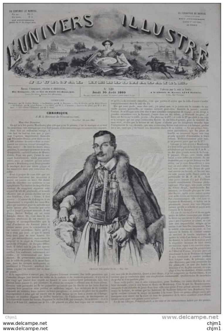 Pétro Pétrowitch - Page Original 1860 - Documents Historiques