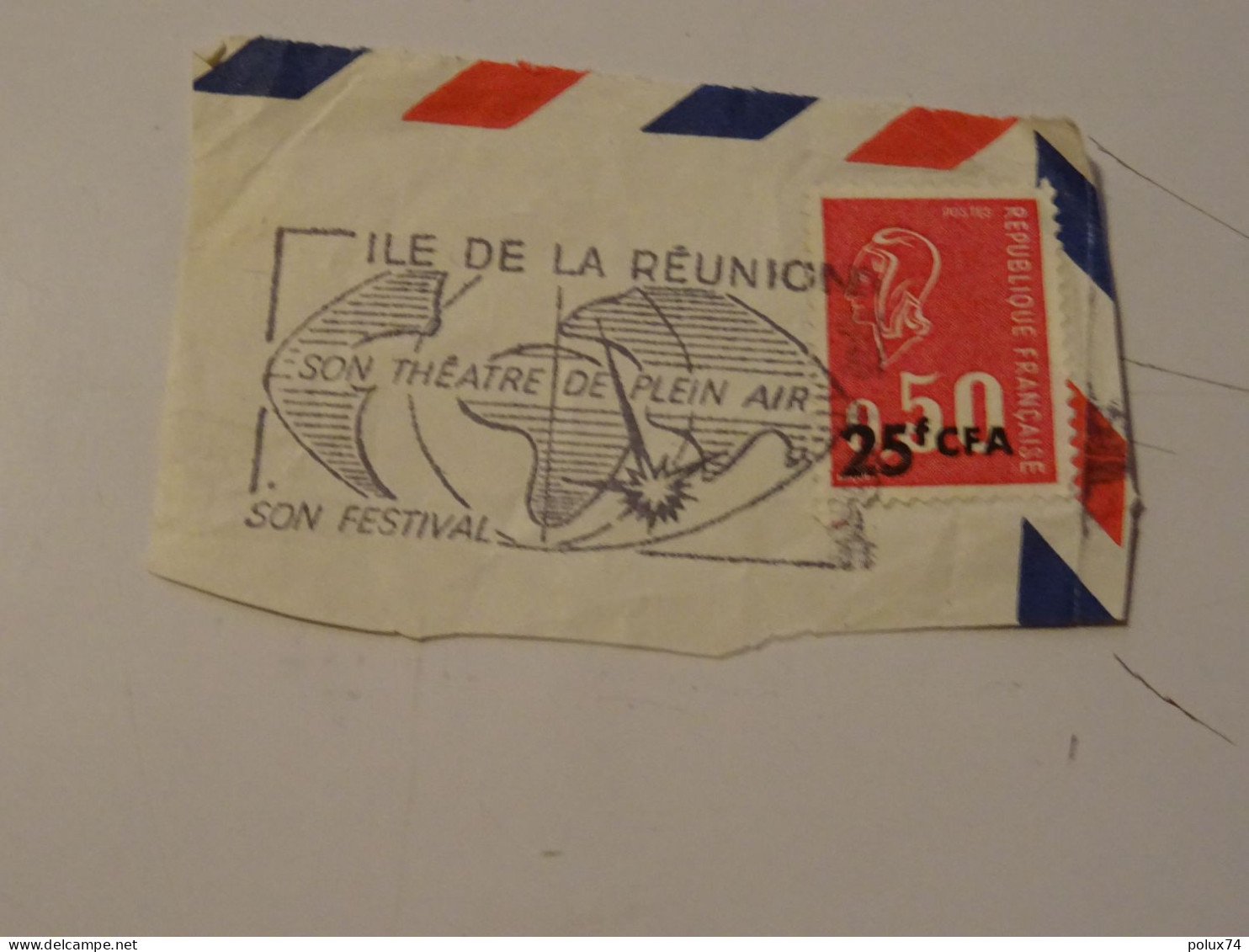 FRANCE Pub Réunion 1971 Surcharge - Gebraucht