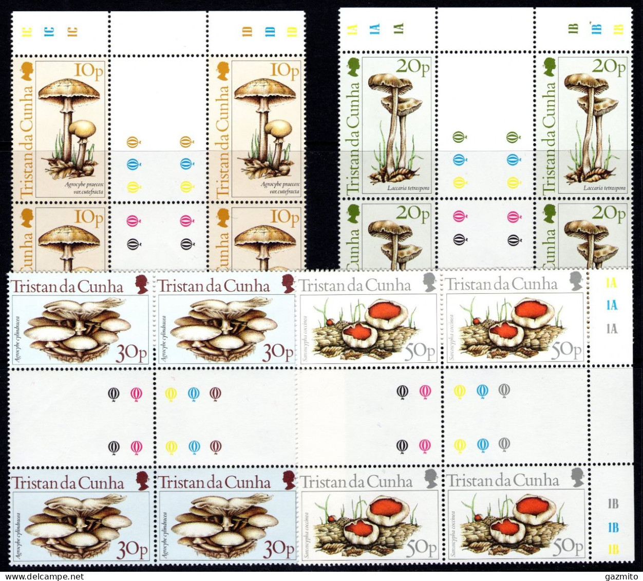 Tristan Da Chuna 1984, Mushrooms, 4val X4 - Tristan Da Cunha