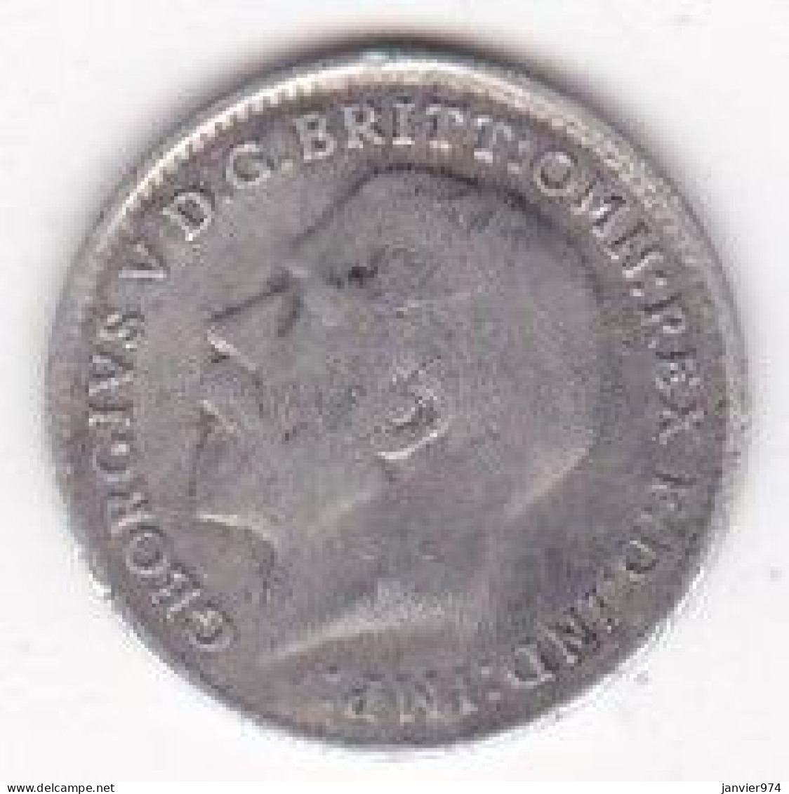 Grande Bretagne. 3 Pence 1915 . George V, En Argent , KM# 813. TTB - F. 3 Pence