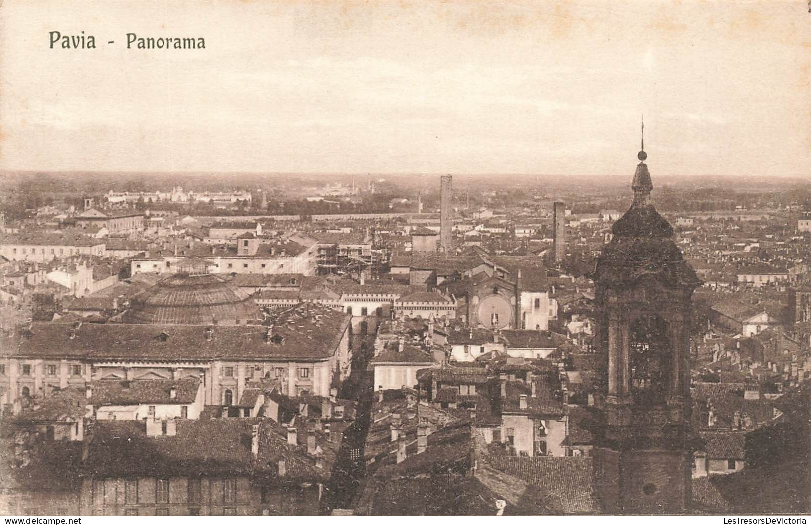 ITALIE - Pavia - Panorama - Ville - Carte Postale Ancienne - Pavia